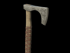 Celtic battle axe 3D Model