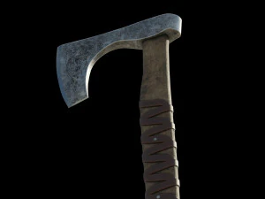 Celtic battle axe 3D Model