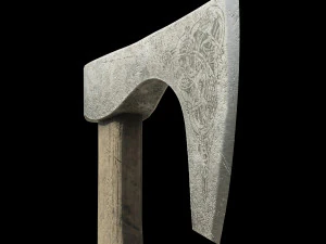 Celtic battle axe 3D Model