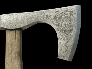Celtic battle axe 3D Model