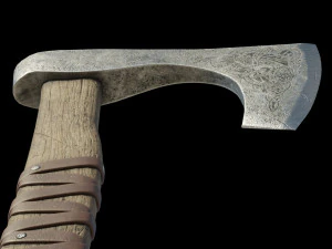 Celtic battle axe 3D Model