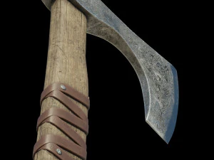 Celtic battle axe 3D Model