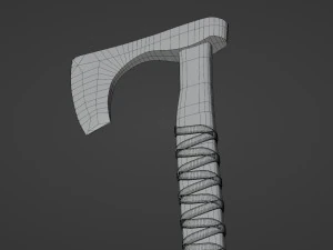 Celtic battle axe 3D Model