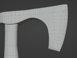 Celtic battle axe 3D Model