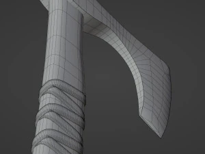 Celtic battle axe 3D Model