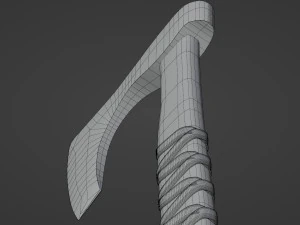 Celtic battle axe 3D Model