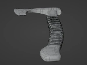 Celtic battle axe 3D Model