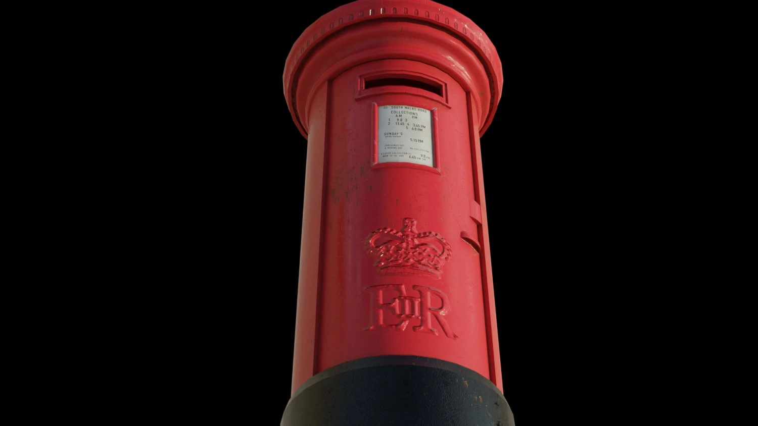 London red mailbox 3D Model .c4d .max .obj .3ds .fbx .stl .blend 