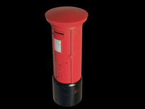 London red mailbox 3D Model