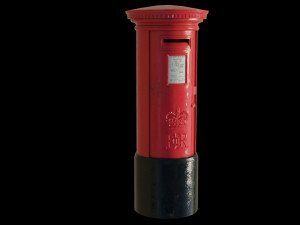 London red mailbox 3D Model