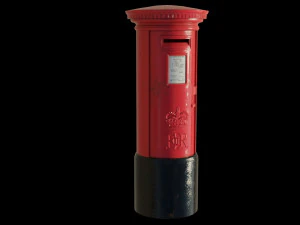 London red mailbox 3D Model