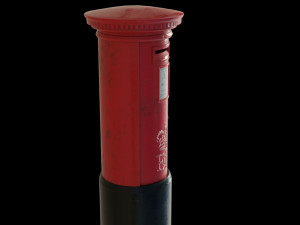London red mailbox 3D Model