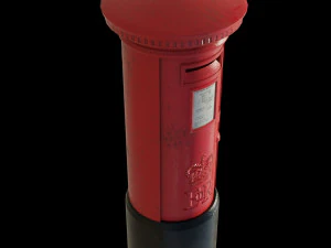 London red mailbox 3D Model
