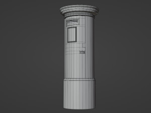 London red mailbox 3D Model