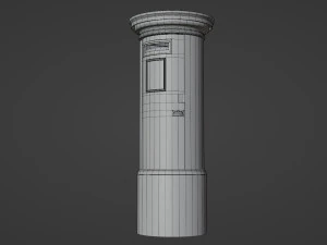 London red mailbox 3D Model