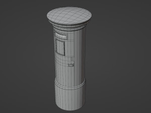 London red mailbox 3D Model