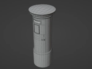London red mailbox 3D Model