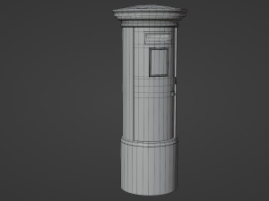 London red mailbox 3D Model