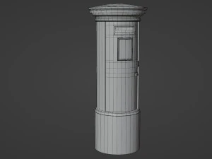 London red mailbox 3D Model