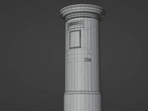 London red mailbox 3D Model