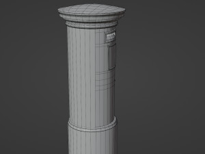 London red mailbox 3D Model
