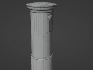 London red mailbox 3D Model