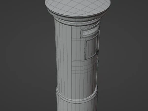 London red mailbox 3D Model