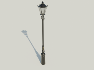 London street light Modello 3D