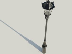 London street light Modello 3D