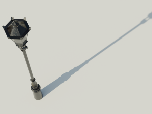 London street light Modello 3D