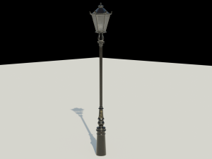 London street light Modello 3D