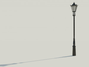 London street light Modello 3D