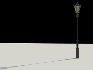London street light Modello 3D