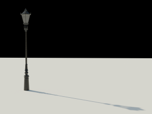 London street light Modello 3D