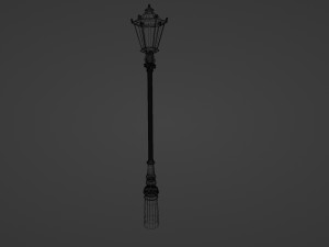 London street light Modello 3D