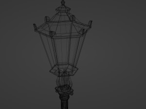 London street light Modello 3D