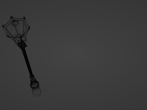 London street light Modello 3D