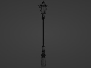 London street light Modello 3D