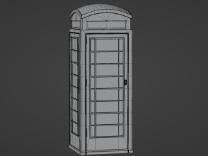 London red telephone booth 3D-Modell
