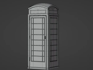 London red telephone booth 3D Model