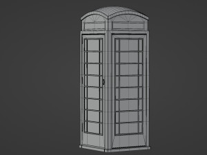 London red telephone booth 3D-Modell