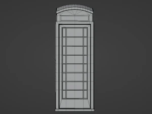 London red telephone booth 3D Model