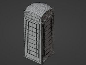 London red telephone booth 3D-Modell