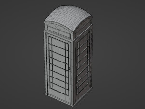London red telephone booth 3D-Modell