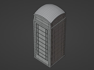 London red telephone booth 3D-Modell