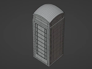 London red telephone booth 3D Model