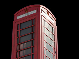 London red telephone booth 3D-Modell