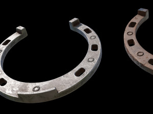 3 color horseshoes 3D Модель