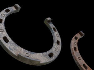 3 color horseshoes 3D Модель