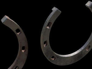 3 color horseshoes 3D Модель